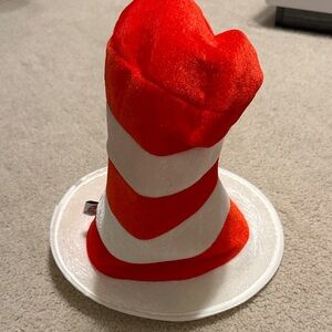 Red and White Striped Party Hat